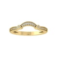 thumbnail image 1 of Araiya Fine Jewelry 10K Yellow Gold Round-shape Lab Grown Diamond Anniversary Ring ( 1/10 cttw, D-F Color, VS Clarity) Size 9, 1 of 4