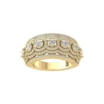 thumbnail image 1 of Araiya Fine Jewelry 10K Yellow Gold Round-shape Lab Grown Diamond Fashion Band Ring ( 1 1/2 cttw, D-F Color, VS Clarity) Size 8, 1 of 4