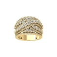 thumbnail image 1 of Araiya Fine Jewelry 10K Yellow Gold Round-shape Lab Grown Diamond Fashion Band Ring ( 2 1/2 cttw, D-F Color, VS Clarity) Size 7, 1 of 5