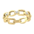 thumbnail image 1 of Araiya Fine Jewelry 14K Yellow Gold Baguette-shape Lab Grown Diamond Anniversary Ring ( 1/20 cttw, D-F Color, VS Clarity) Size 7.5, 1 of 5