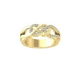thumbnail image 1 of Araiya Fine Jewelry Gift For Mothers Day 14K Yellow Gold Round-shape Lab Grown Diamond Anniversary Ring ( 1/5 cttw, D-F Color, VS Clarity) Size 9, 1 of 4