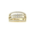 thumbnail image 1 of Araiya Fine Jewelry 14K Yellow Gold Round-shape Lab Grown Diamond Fashion Band Ring ( 3/4 cttw, D-F Color, VS Clarity) Size 6, 1 of 4