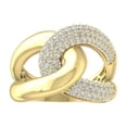 thumbnail image 1 of Araiya Fine Jewelry 14K Yellow Gold Round-shape Lab Grown Diamond Fashion Band Ring ( 3/4 cttw, D-F Color, VS Clarity) Size 8.5, 1 of 5