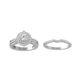 thumbnail image 1 of Araiya Fine Jewelry 925 Sterling Silver Round-shape Lab Grown Diamond Engagement Ring ( 1 cttw, D-F Color, VS Clarity) Size 7, 1 of 4
