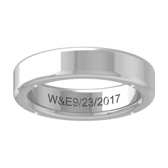 Araiya Fine Jewelry 925 Sterling Silver Round-shape Lab Grown Diamond Wedding Band Ring ( 1/20 cttw, D-F Color, VS Clarity) Size 10