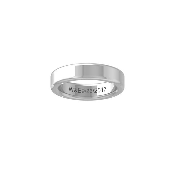 Araiya Fine Jewelry 925 Sterling Silver Round-shape Lab Grown Diamond Wedding Band Ring ( 1/20 cttw, D-F Color, VS Clarity) Size 7