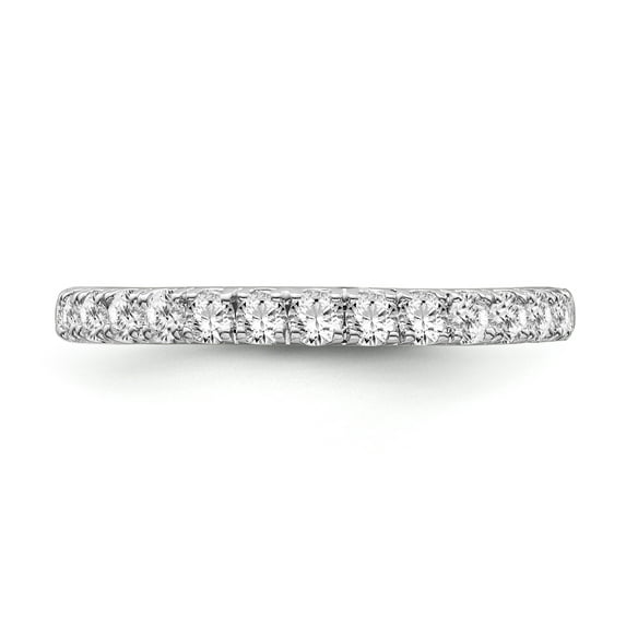 Araiya Fine Jewelry 925 Sterling Silver Round-shape Lab Grown Diamond Wedding Band Ring ( 3/4 cttw, D-F Color, VS Clarity) Size 9