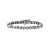Araiya Fine Jewelry Sterling Silver Lab Grown Diamond Tennis Bracelet (1/2 cttw, D-E Color, VS Clarity) 7"