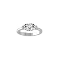thumbnail image 1 of Araiya Fine Jewelry Sterling Silver Marquise and Round-shape Lab Grown Diamond solitaire Engagement Ring (2 5/8 Cttw, D-F Color, VS1 Clarity) Size 5.5, 1 of 1