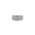 thumbnail image 1 of Araiya Fine Jewelry Sterling Silver Round-shape Lab Grown Diamond Cluster Halo Engagement Ring (1 Cttw, D-F Color, VS1 Clarity) Size 9, 1 of 1