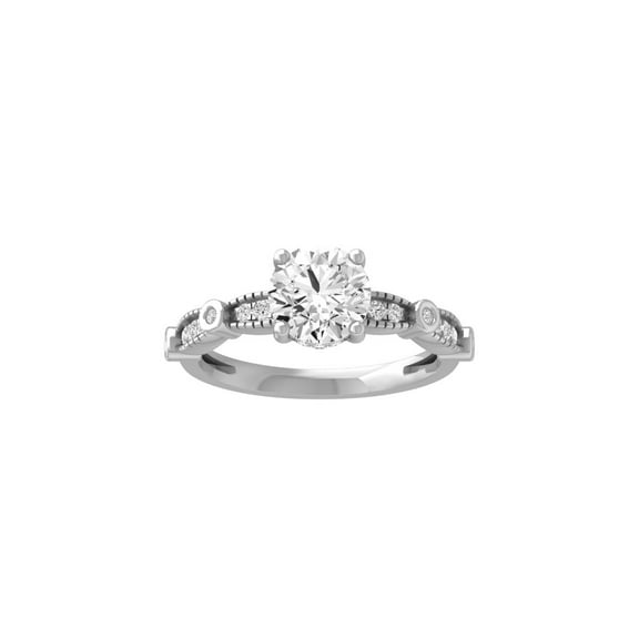 Araiya Fine Jewelry Sterling Silver Round-shape Lab Grown Diamond solitaire Engagement Ring (1 3/4 Cttw, D-F Color, VS1 Clarity) Size 10
