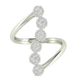 thumbnail image 1 of Araiya Sterling Silver Diamond Band Ring for Women (1/2 cttw, I-J Color, I2-I3 Clarity), Size 8, 1 of 3