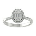 thumbnail image 1 of Araiya Sterling Silver Diamond Band Ring for Women (1/3 cttw, I-J Color, I2-I3 Clarity), Size 9.5, 1 of 3