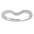 thumbnail image 1 of Araiya Sterling Silver Diamond Band Ring for Women (1/4 cttw, I-J Color, I2-I3 Clarity), Size 9.5, 1 of 3