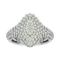 thumbnail image 1 of Araiya Sterling Silver Diamond Cluster Band Ring (1 1/2 cttw, I-J Color, I2-I3 Clarity), Size 9, 1 of 1
