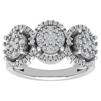 Araiya Sterling Silver Diamond Cluster Band Ring (3/4 cttw, I-J Color, I2-I3 Clarity), Size 7