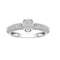 thumbnail image 1 of Araiya Sterling Silver Diamond Cluster Band Ring (5/8 cttw, I-J Color, I2-I3 Clarity), Size 5, 1 of 1