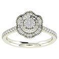 thumbnail image 1 of Araiya Sterling Silver Diamond Cluster Ring (1/2 cttw, I-J Color, I2-I3 Clarity), Size 7.5, 1 of 1