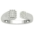 thumbnail image 1 of Araiya Sterling Silver Diamond Negative Space Band Ring (1/4 cttw, I-J Color, I2-I3 Clarity), Size 5.5, 1 of 1