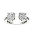 thumbnail image 1 of Araiya Sterling Silver Diamond Open Band Ring (1/2 cttw, I-J Color, I2-I3 Clarity), Size 6, 1 of 1