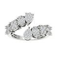 thumbnail image 1 of Araiya Sterling Silver Diamond Space Band Ring (1 cttw, I-J Color, I2-I3 Clarity), Size 7.5, 1 of 1