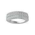 thumbnail image 1 of Araiya Sterling Silver Round Diamond Anniversary Band Ring (1 cttw, I-J Color, I2-I3 Clarity), Size 10, 1 of 4
