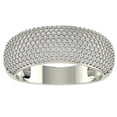 thumbnail image 1 of Araiya Sterling Silver Round Diamond Anniversary Band Ring (1 cttw, I-J Color, I2-I3 Clarity), Size 6.5, 1 of 4
