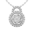 thumbnail image 1 of Araiya Sterling Silver Round Diamond Circle Pendant Necklace (1/3 cttw, I-J Color, I2-I3 Clarity), 18", 1 of 4
