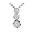thumbnail image 1 of Araiya Sterling Silver Round Diamond Drop Pendant Necklace (1/2 cttw, I-J Color, I2-I3 Clarity), 18", 1 of 5