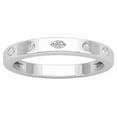 thumbnail image 1 of Araiya Sterling Silver Round and Marquise Diamond Band Ring (1/6 cttw, I-J Color, I2-I3 Clarity), Size 7.5, 1 of 1