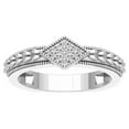 thumbnail image 1 of Araiya Sterling Silver Vintage Diamond Ring for Women (1/20 cttw, I-J Color, I2-I3 Clarity), Size 5.5, 1 of 3