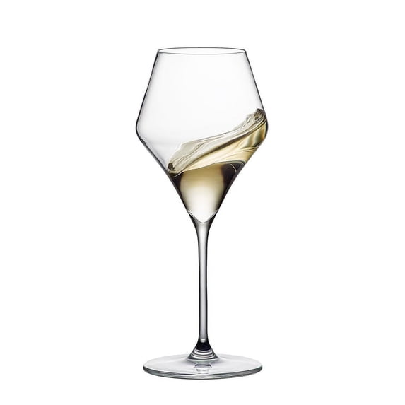 Aram 38 Wine Glass, 13 oz. Crystal White Wine Glass, Set of 6
