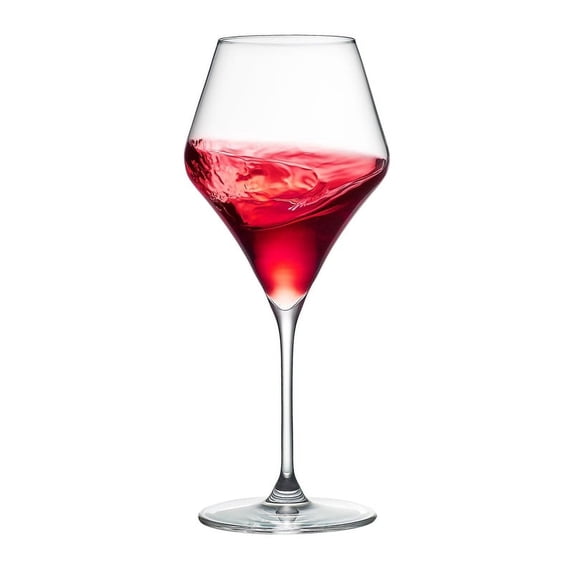 Aram 50 Wine, 17 oz. Crystal Red Wine Glass, Set of 6