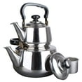 thumbnail image 1 of Aramco Alpine Cuisine Double Stainless Steel Tea Kettle with Strainer, 1 of 8