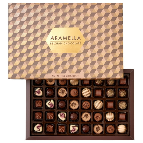 Aramella Belgian Chocolate Gold Box (40 Pieces / 17.98oz / 510g)