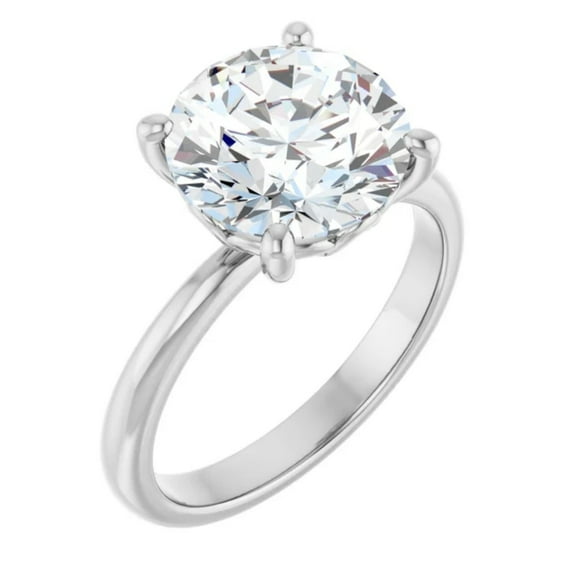 Araminta Moissanite Engagement Ring 3 Carat Round Solitaire Style