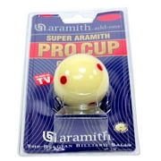 Aramith 2-1/4 Regulation Size Billiard/Pool Ball Super Pro Cup Cue Ball with 6 Red Dots