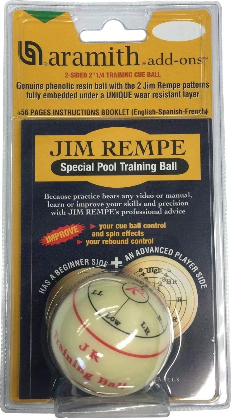 Aramith Jim Rempe Training Cue Ball 21/4" Regulation Size Billiard