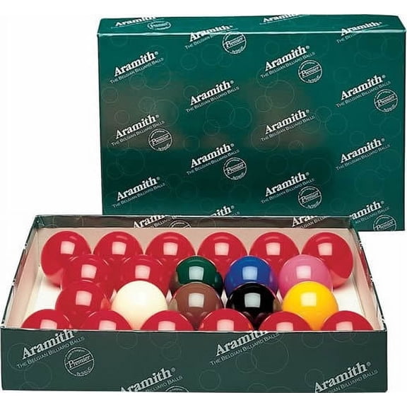 Aramith Premier Snooker Balls 2 1/4 inch - No Numbers