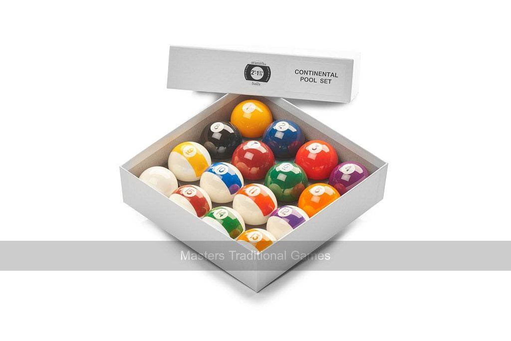 Aramith 2-inch Multicolor Screen Printed Pool Balls Set