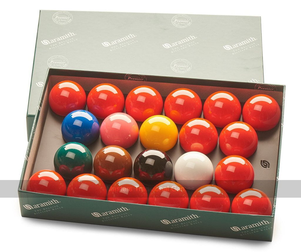 Aramith Full-Size Multicolor Phenolic Snooker Ball Set