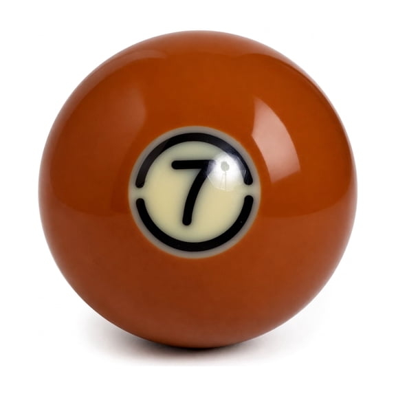 Aramith Tournament TV Pool Replacement Ball 2 1/4" #7 - Brown