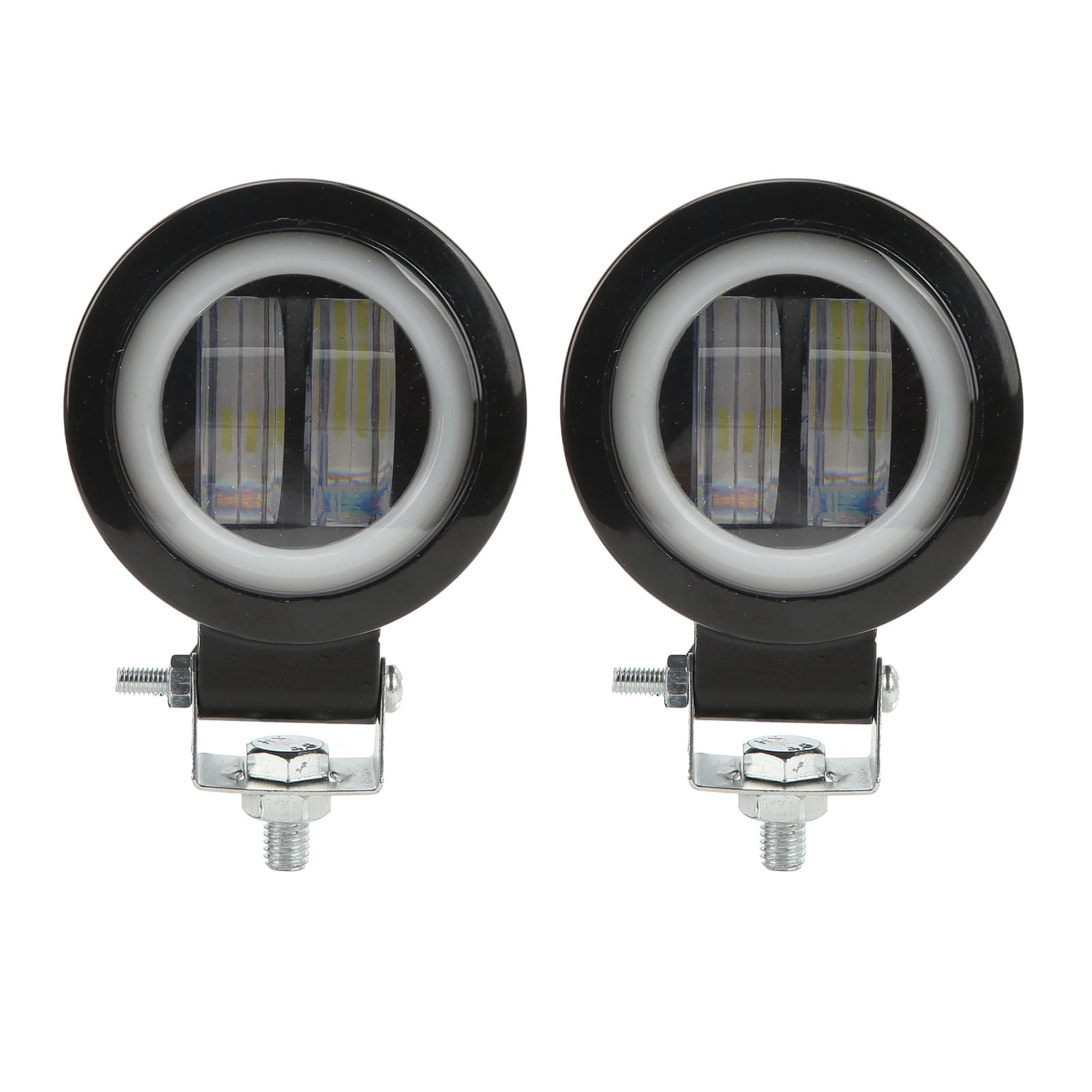 Aramox 1 Pair Motorcycle Driving Lights,1280V DC 20W 6500K LED Fog