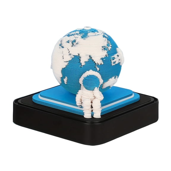 Aramox 3D Art Calendar 2026, Tear Off and Witness Daily Happiness LED Light Timepiece Desktop Decoration for Home and Office