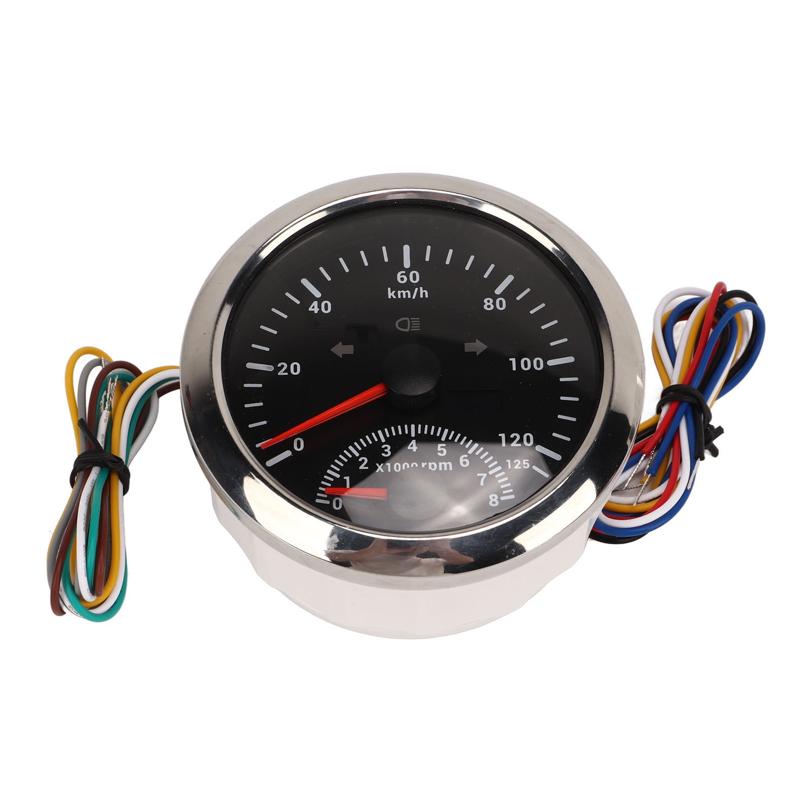 Aramox Boat GPS Speedometer Tachometer, 932V DC 85mm GPS Speedometer 0125KM With Tachometer