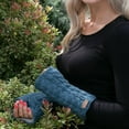 thumbnail image 1 of Aran Cable Handwarmers-Denim Blue, 1 of 1
