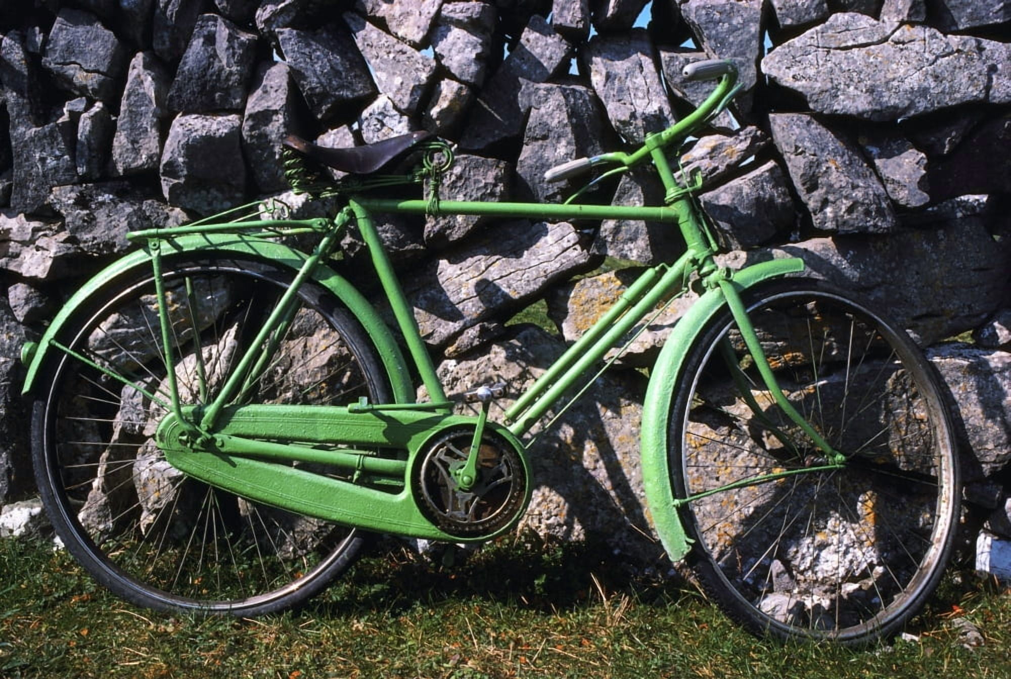 Aran Islands Co Galway Ireland Bicycle Canvas Art - The Irish Image Collection Design Pics (18 x 12)