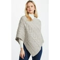 thumbnail image 1 of Aran Knitted Poncho Women's SuperSoft Merino Wool Irish Cape Made in Ireland, One Size, 1 of 7