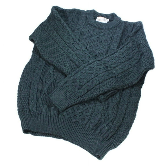 Aran Sweater 100% Wool Made in Ireland