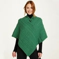 thumbnail image 1 of Aran Woollen Mills 100% Premium Soft Merino Wool Women`s Poncho Sweater Irish Cape One Size Made in Ireland, 1 of 6